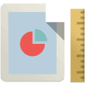 Pie Chart and Ruler Illustration