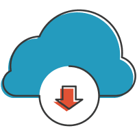 Cloud Download Illustration Cloud Download Illustration
